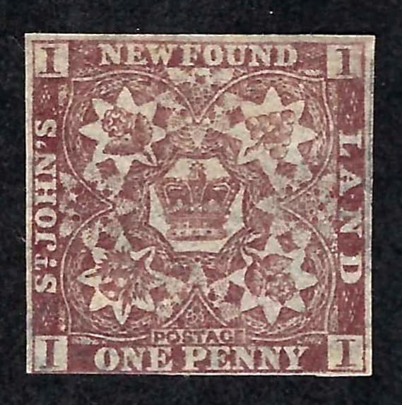 Heraldic Pence 1p brown violet