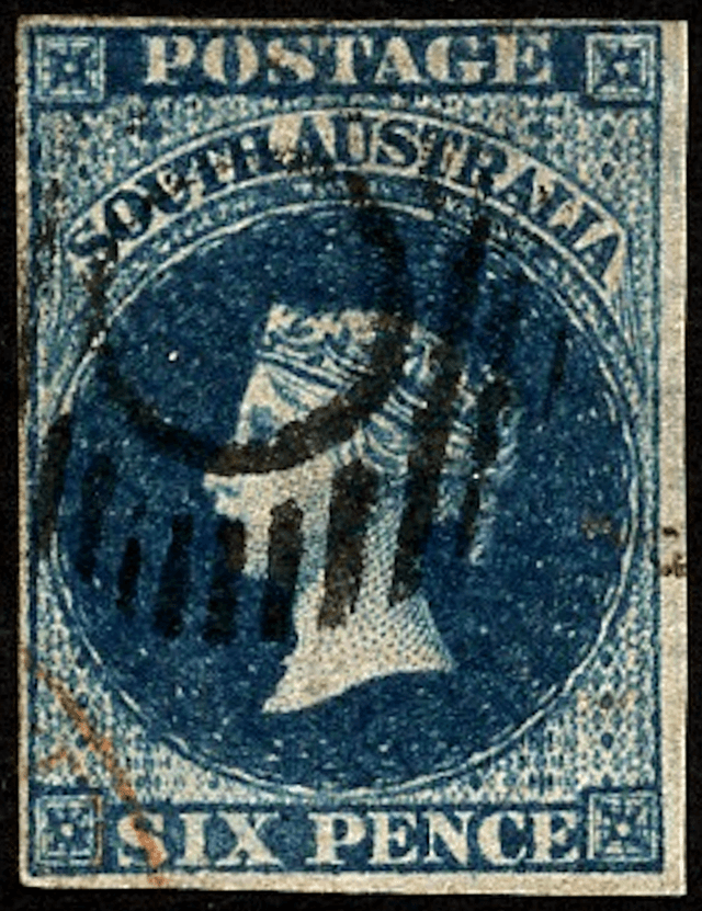 Queen Victoria 6d deep blue